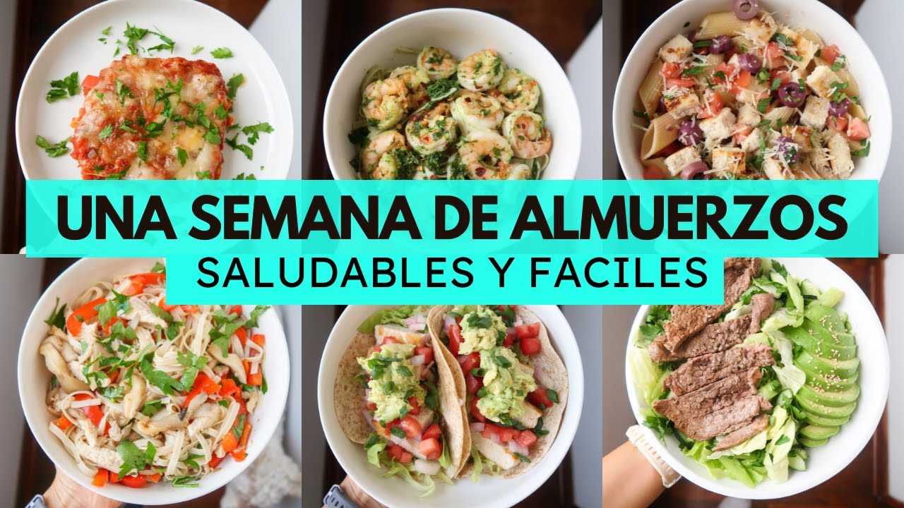 UNA SEMANA ENTERA DE ALMUERZOS SALUDABLES | Michela Perleche