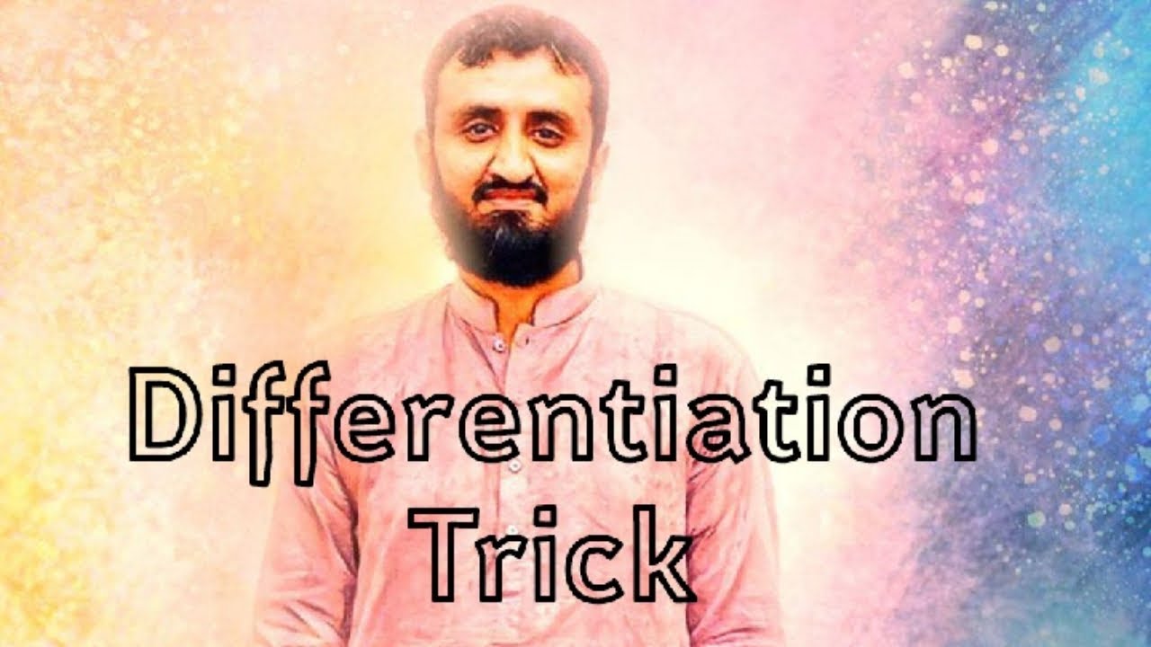 Differentiation Tricks | Just 10 seconds | Ghulam Mustafa