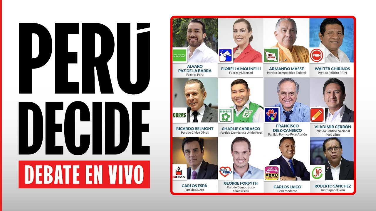 DEBATE PRESIDENCIAL PER&Uacute; 2026 | MARTES 24 DE MARZO