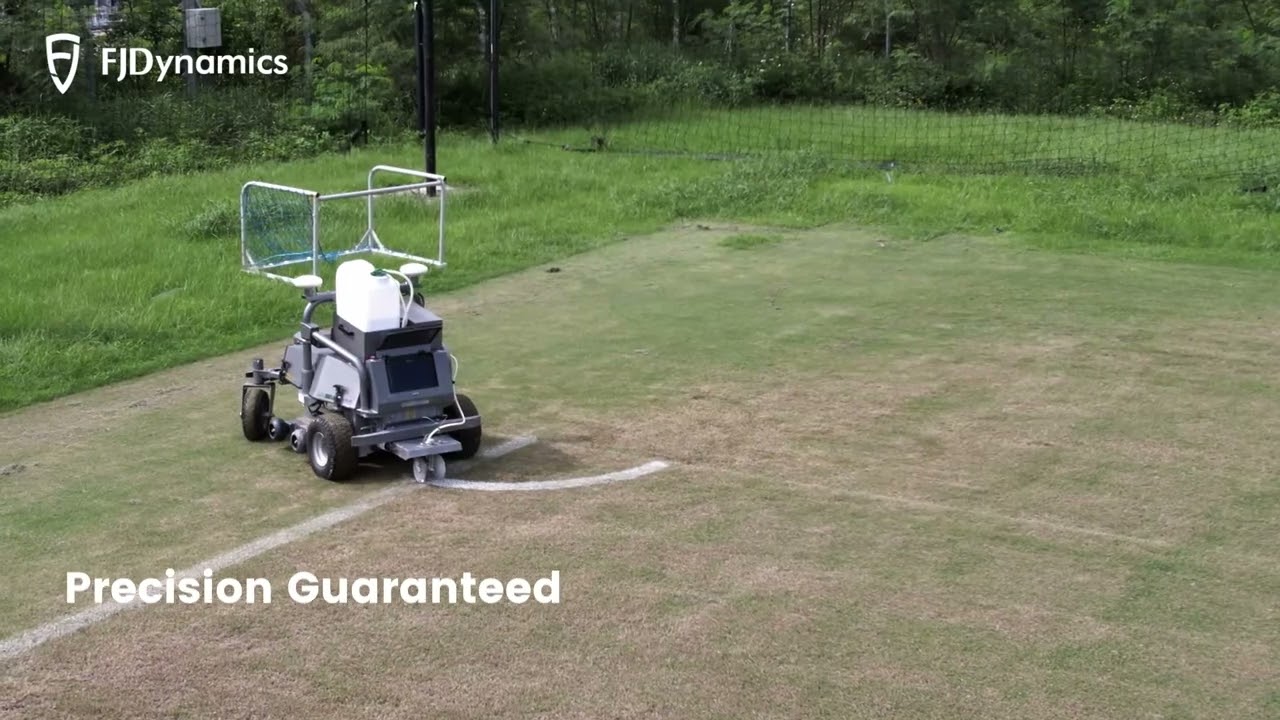 RM21 Robotic Mower + Line Marker Kit Jockey Club HKFA · Football Training
