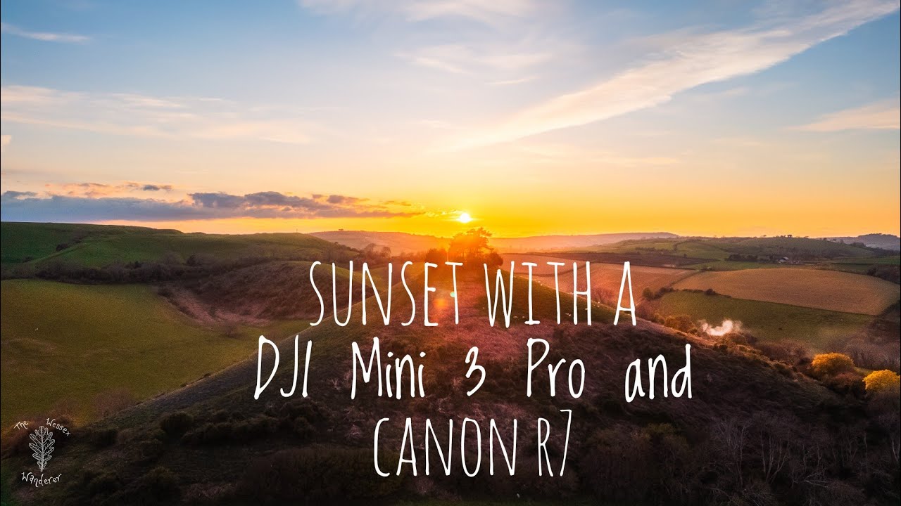 Dorset DRONE Sunset Photography - Canon R7, DJI Mini 3 Pro and the 5D Mark III at Colmers Hill