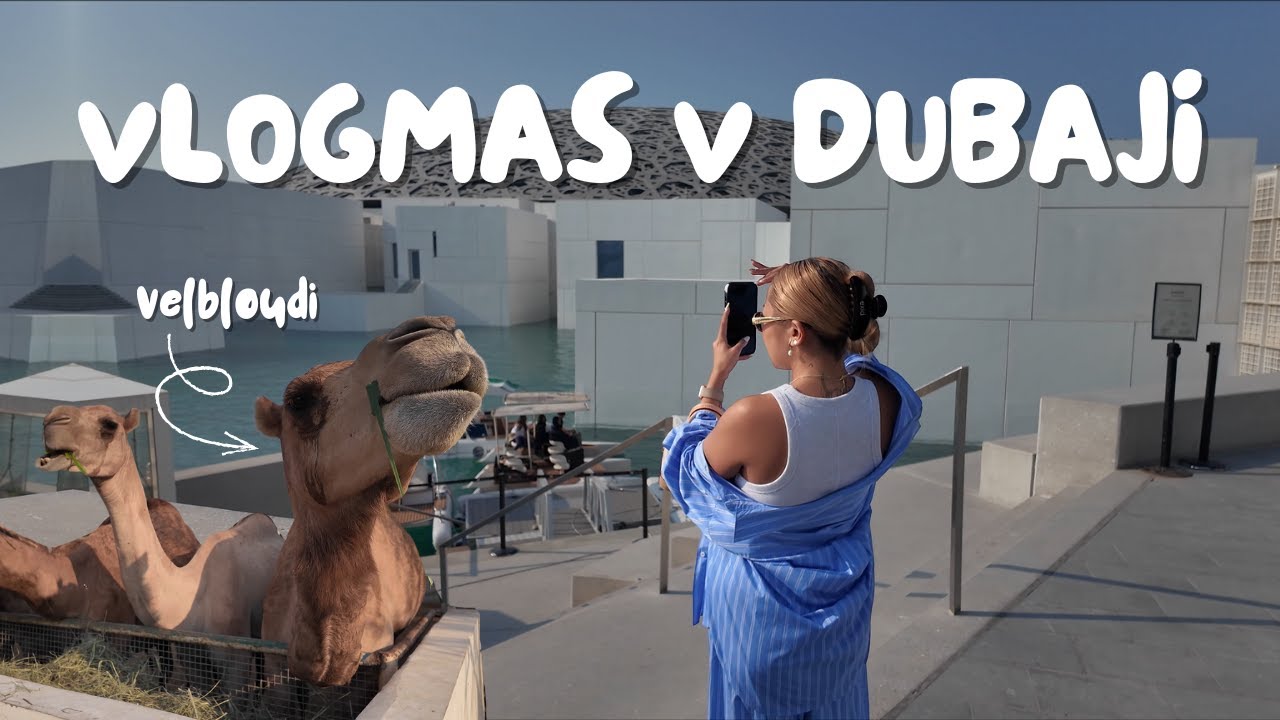 POPRVÉ V DUBAJI VLOG 🇦🇪 - cestování s kamarády, luxusní jídlo, Abu Dhabi, zklamání... | KIM LY