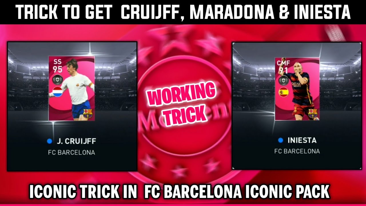 TRICK TO GET BARCELONA ICONIC MOMENTS | HOW TO GET CRUIJFF , MARADONA & INIESTA 😱 | PES 2021