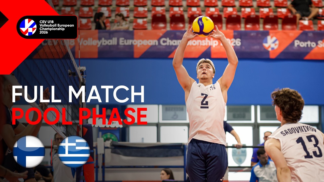 Full Match | Finland vs. Greece | CEV U18 Volleyball European Championship 2026 | Men