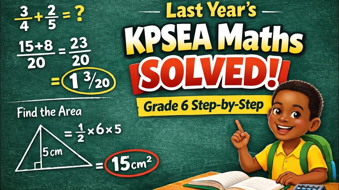 Задание по математике KPSEA за прошлый год решено! | 6 класс, пошаговое решение
