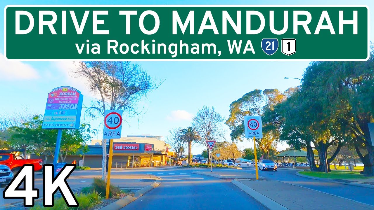 Drive to Mandurah 🇦🇺 [4K] - From Perth via Rockingham - Western Australia - Relaxing Drive