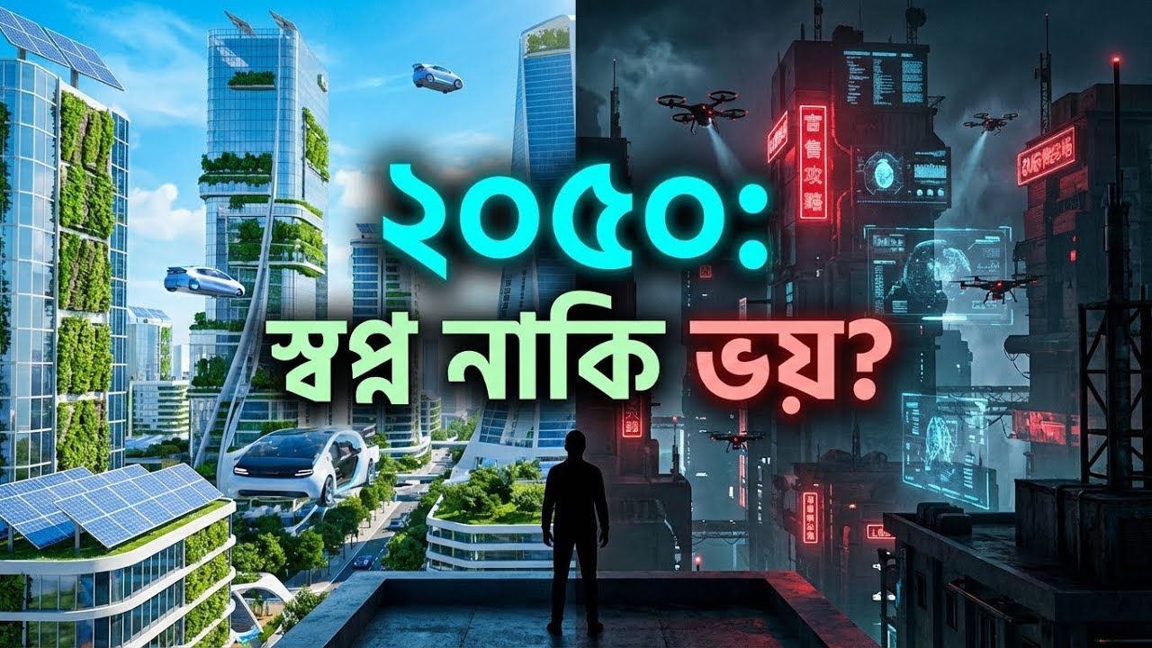 ২০৫০ সালে পৃথিবী কেমন হবে? উড়ন্ত গাড়ি আর এআই ঘর! || Future Cities 2050