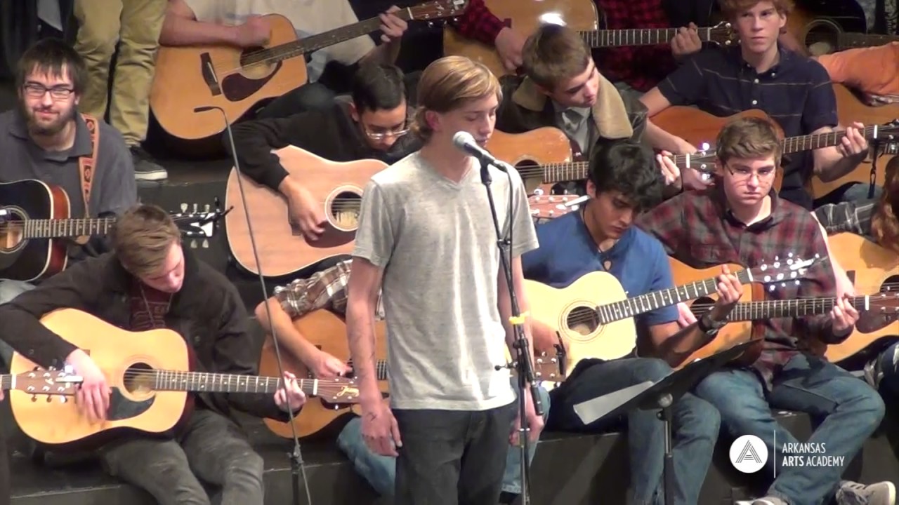Arkansas Arts Academy Guitar Classes performing 
