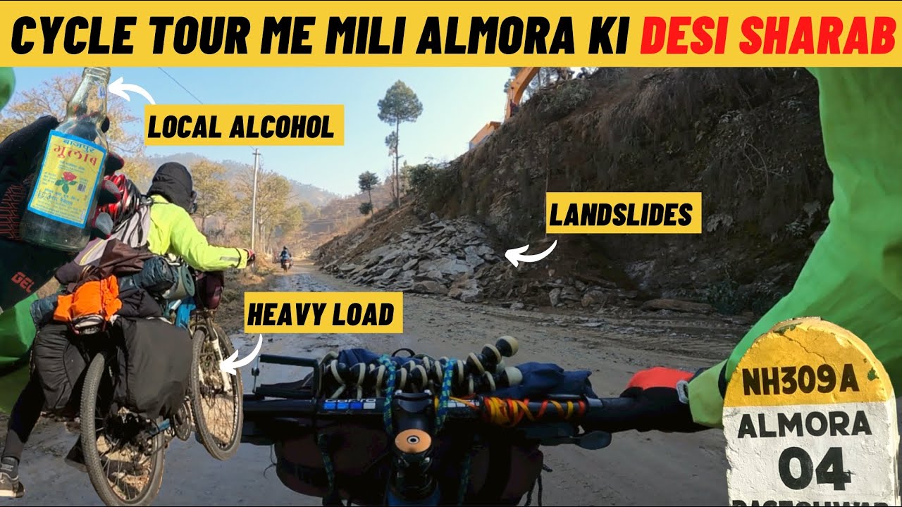 Found this local alcohol while cycling in Almora | Solo cycle tour Epi-4