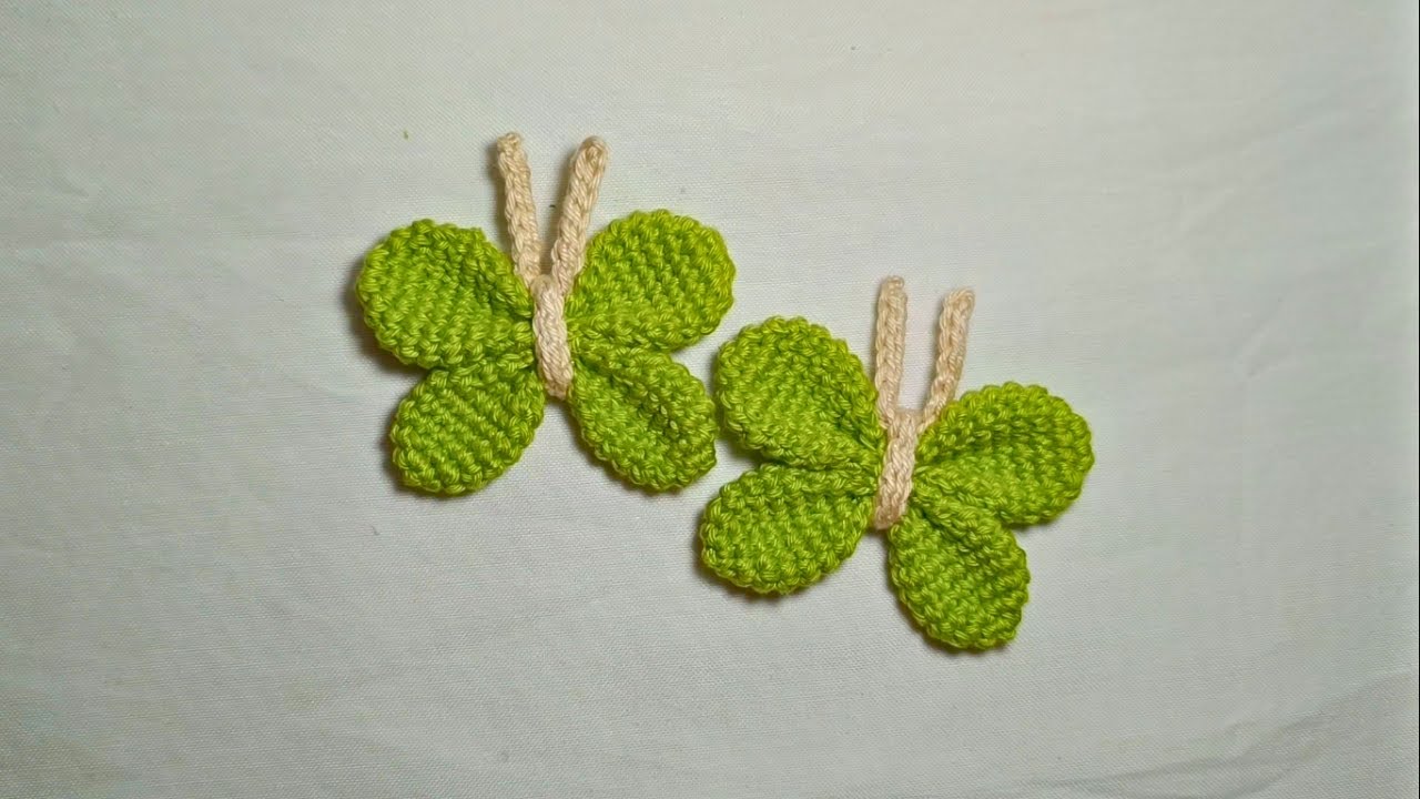 Como Fazer Mini Borboleta de Crochê 🦋 Amigurumi Fácil para Aplicações