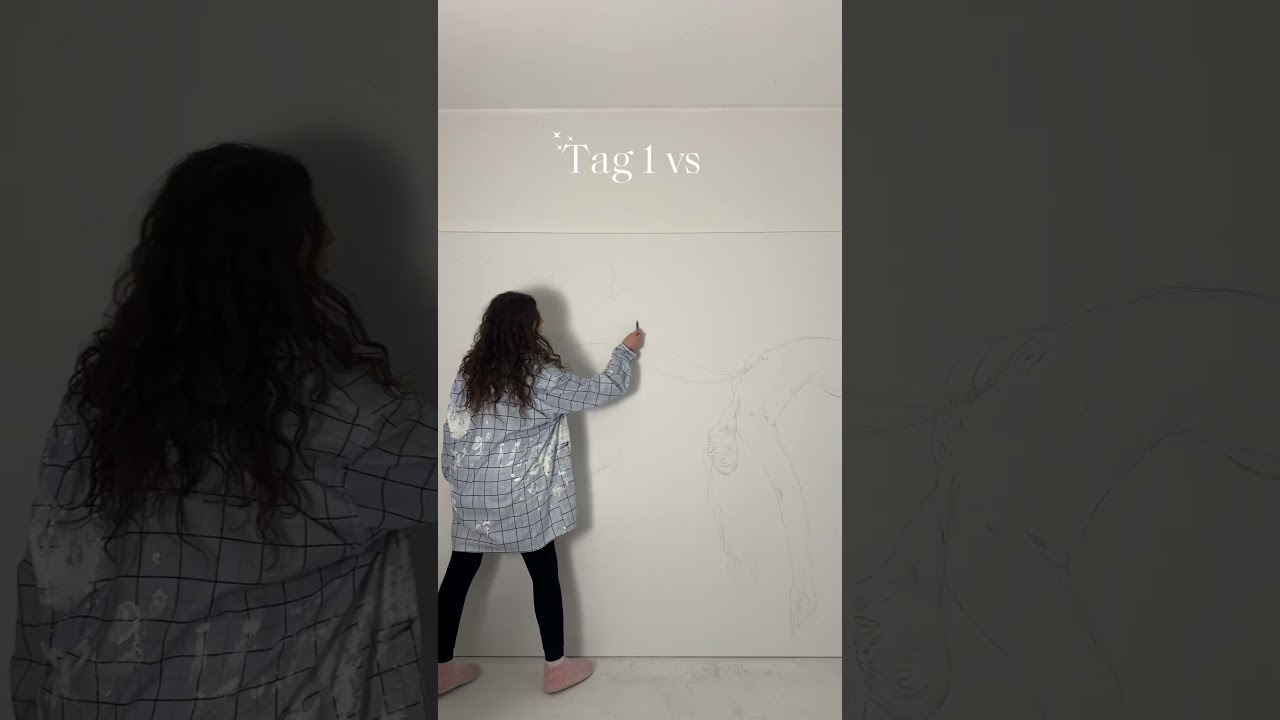 Tag 1 vs Tag 49 #&ouml;lmalerei #art #kunstprozess
