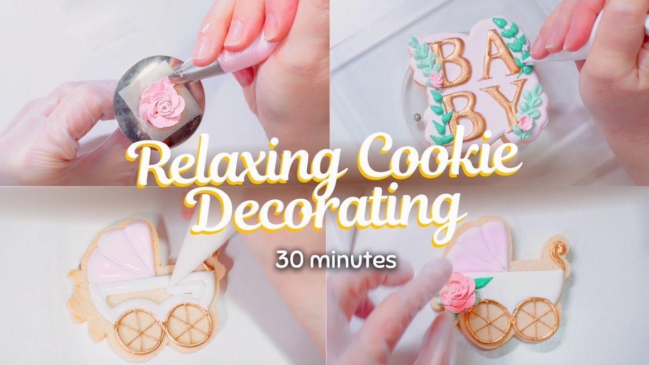 30 Minutes Relaxing Cookie Decorating | Satisfying | [No Talking]