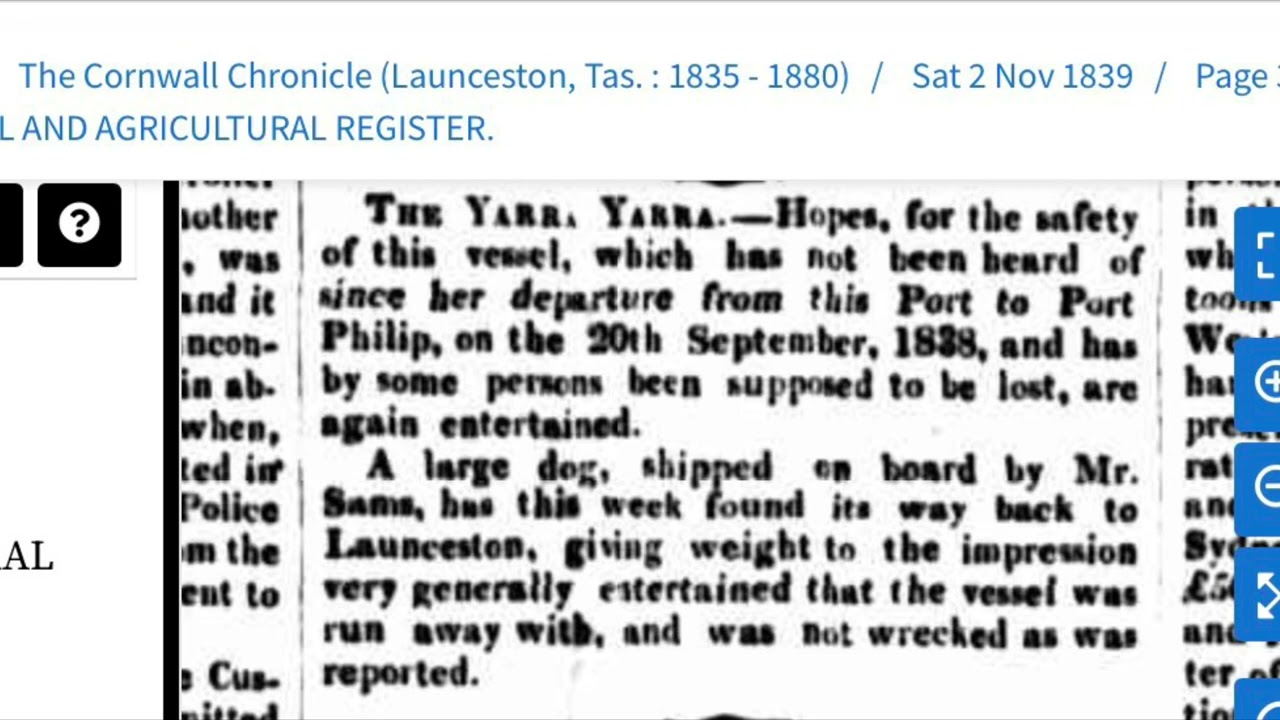 William Gardiner Sams of New Ground, Port Sorell.