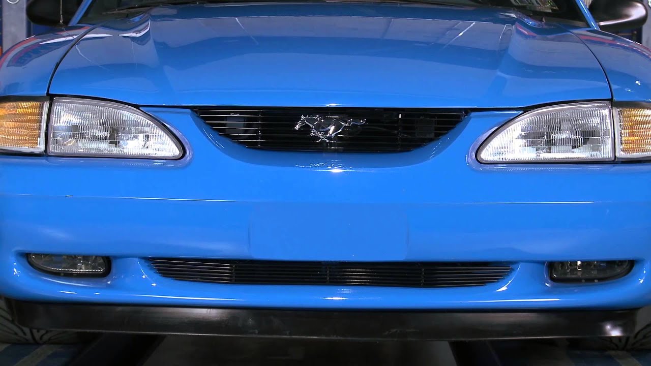 Mustang Black and Polished Billet Grille w/Pony Cutout (94-98 All) Review