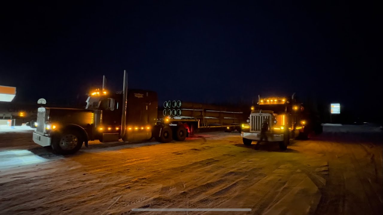 Trucking in Alaska-Warm weather-Sloppy Roads-Dirty Trucks