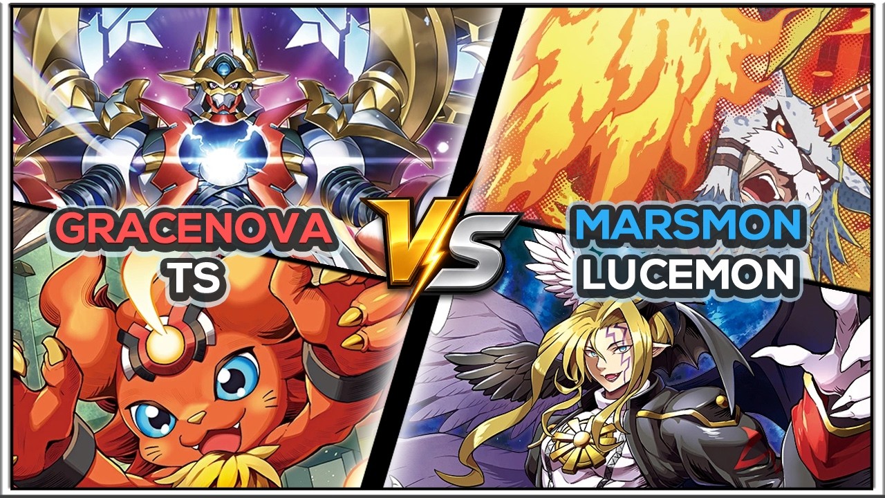 Gracenovamon vs Marsmon/Lucemon &bull; EX12 Gameplay | DCGO | Digimon TCG