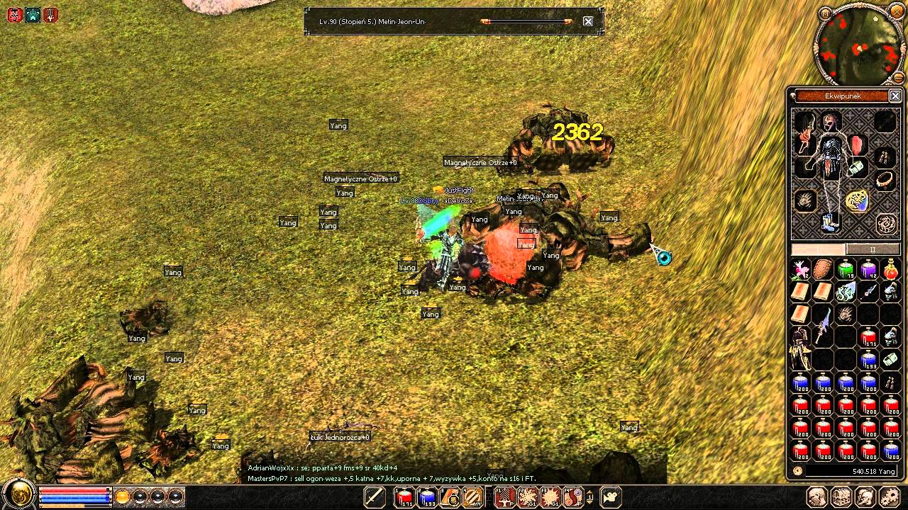 Metin2.PL - xDeVoZx vs. red las (Metiny 85, 90)