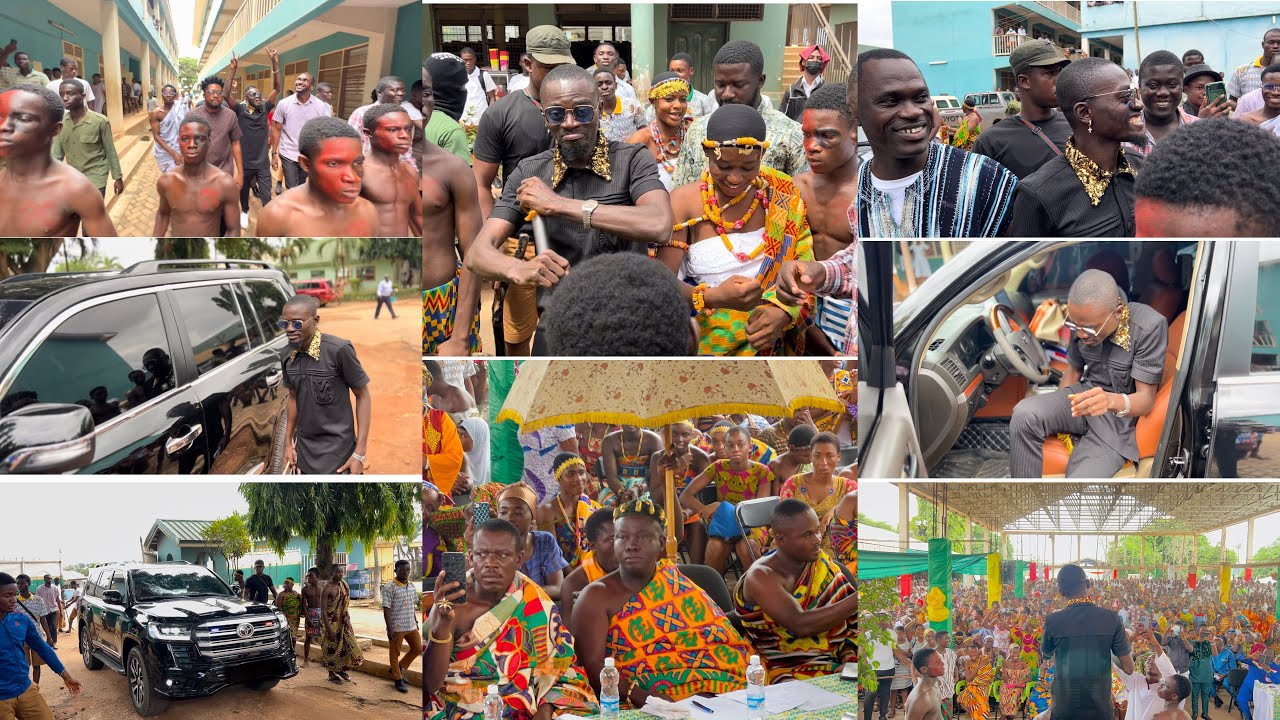 Lilwin reveals his new talent at Kumasi snr high tech (KSTS) at their cultural day on thier SRC week