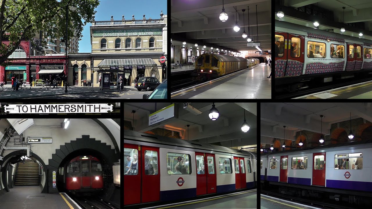 Gloucester Road Station Contrasts 1980s - 2025 Film2