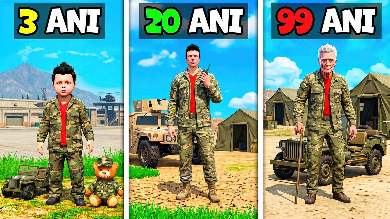 Supravietuiesc 99 ANI ca SOLDAT in GTA 5!