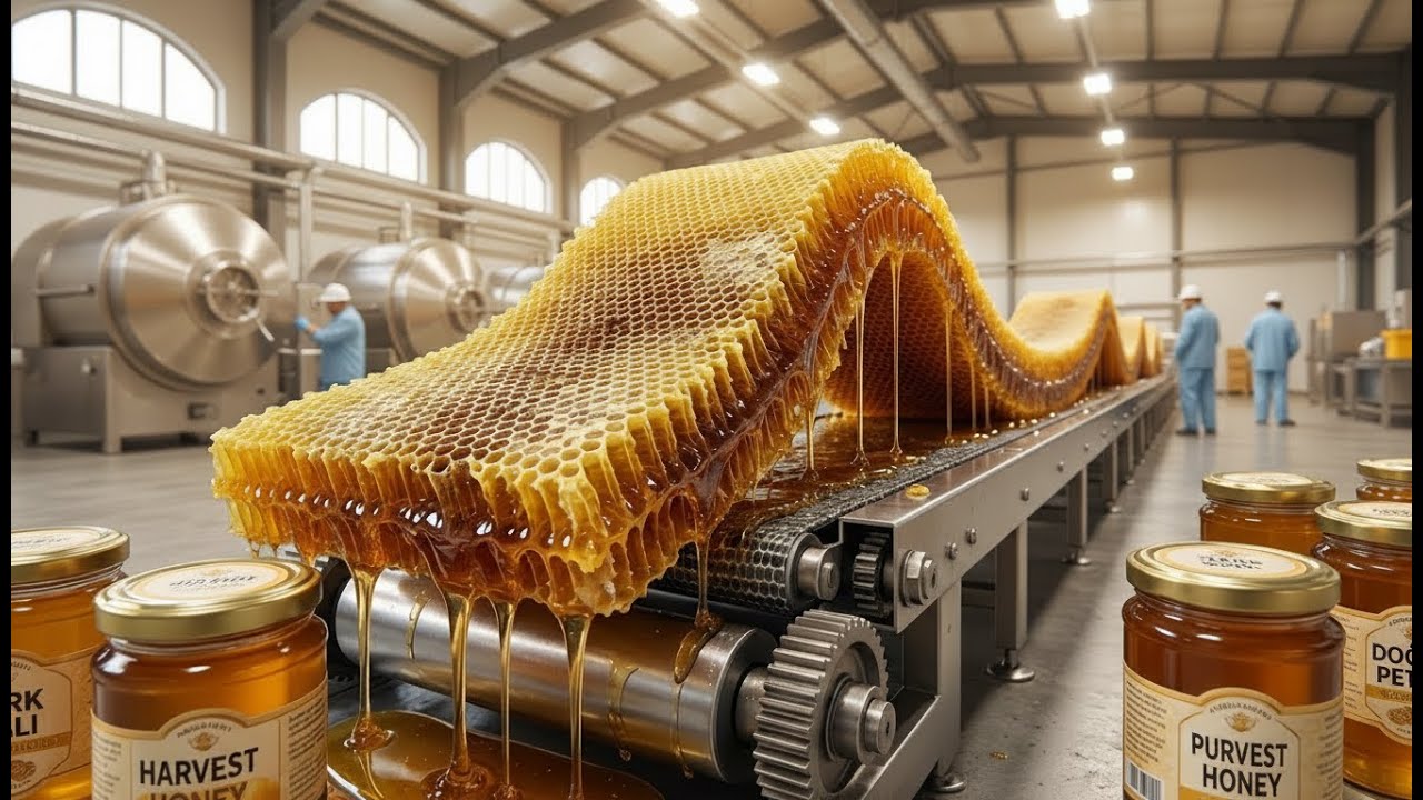 Massive Scale Honey Production: How Turkish Beekeepers Process Millions of Gallons #honey