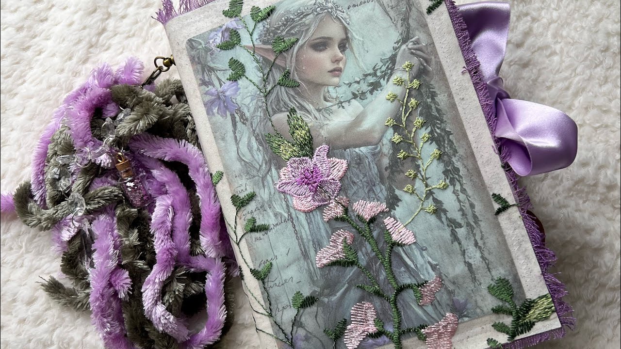 Moonlit Elven Forest junk journal full flip through - SOLD thank you.