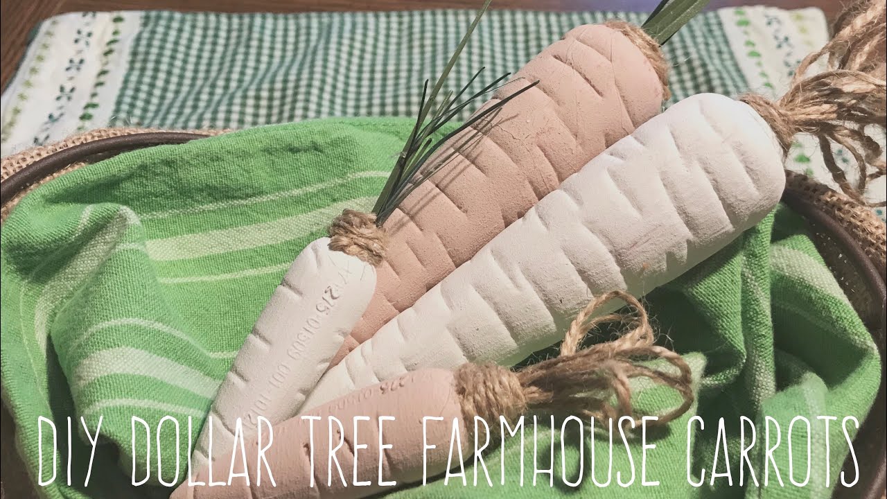 DIY Dollar Tree Farmhouse Carrots