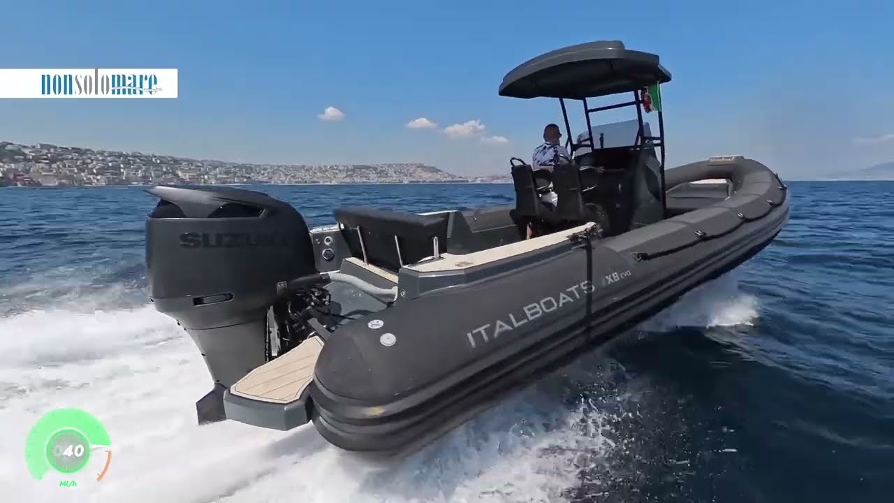 Italboats X8 prova in mare con Suzuki DF300 Stealthline 