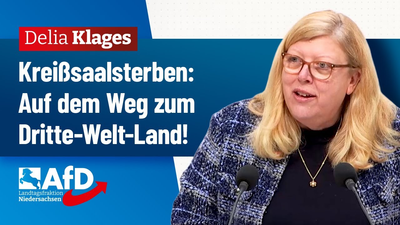 Kreißsaalsterben: Auf dem Weg zum Dritte-Welt-Land! – Delia Klages (AfD)