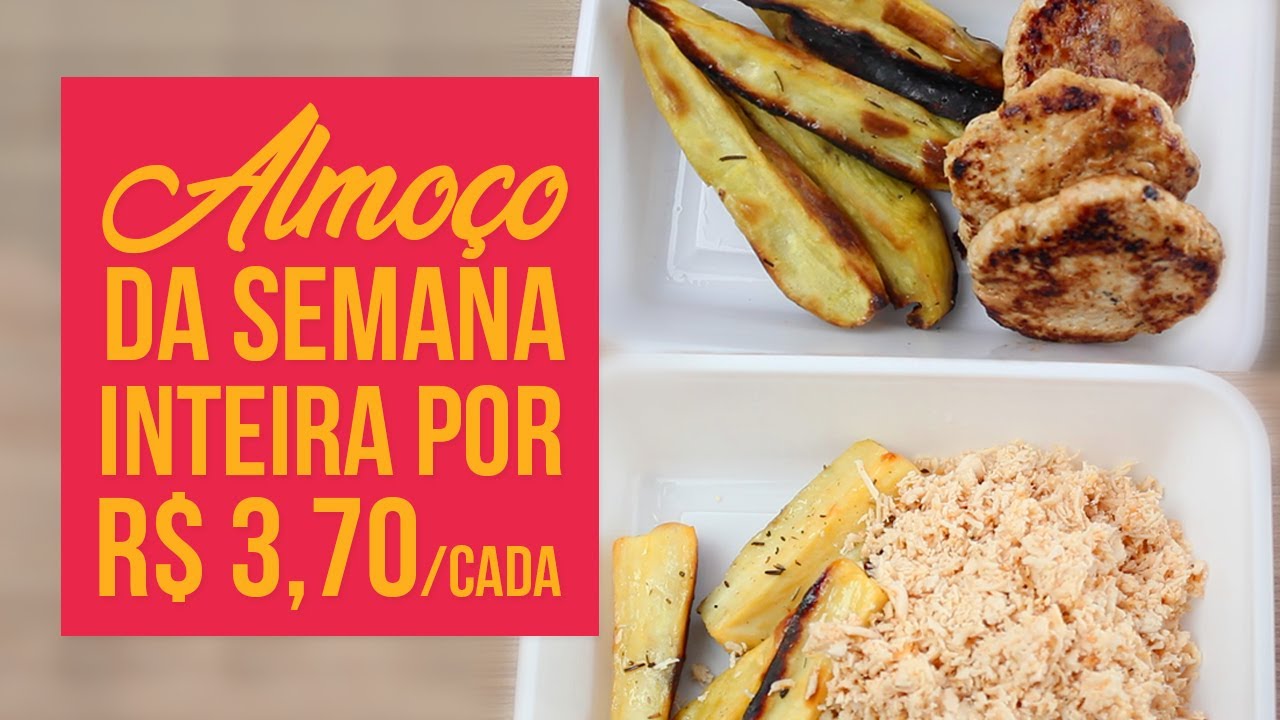 10 MARMITAS R$3,70 CADA! | Almoço Fitness da Semana Fáceis, Rápidas e Baratas!