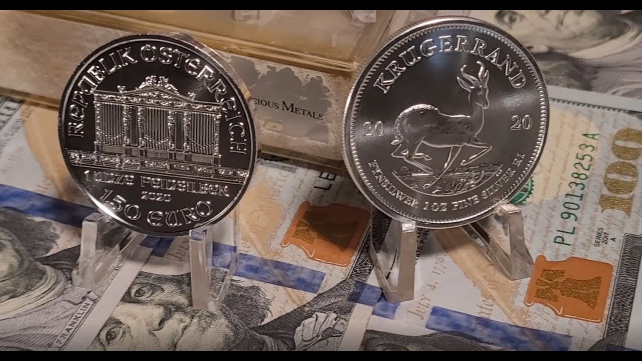 Krugerrand vs. Philharmonic 2020 Unboxing & Comparison 1oz Silver Bullion