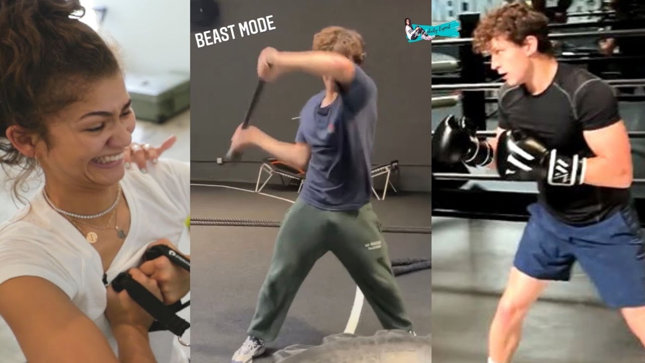 Tom Holland And Zendaya's Working Out Videos | Tomdaya's Fitness Regime Explained