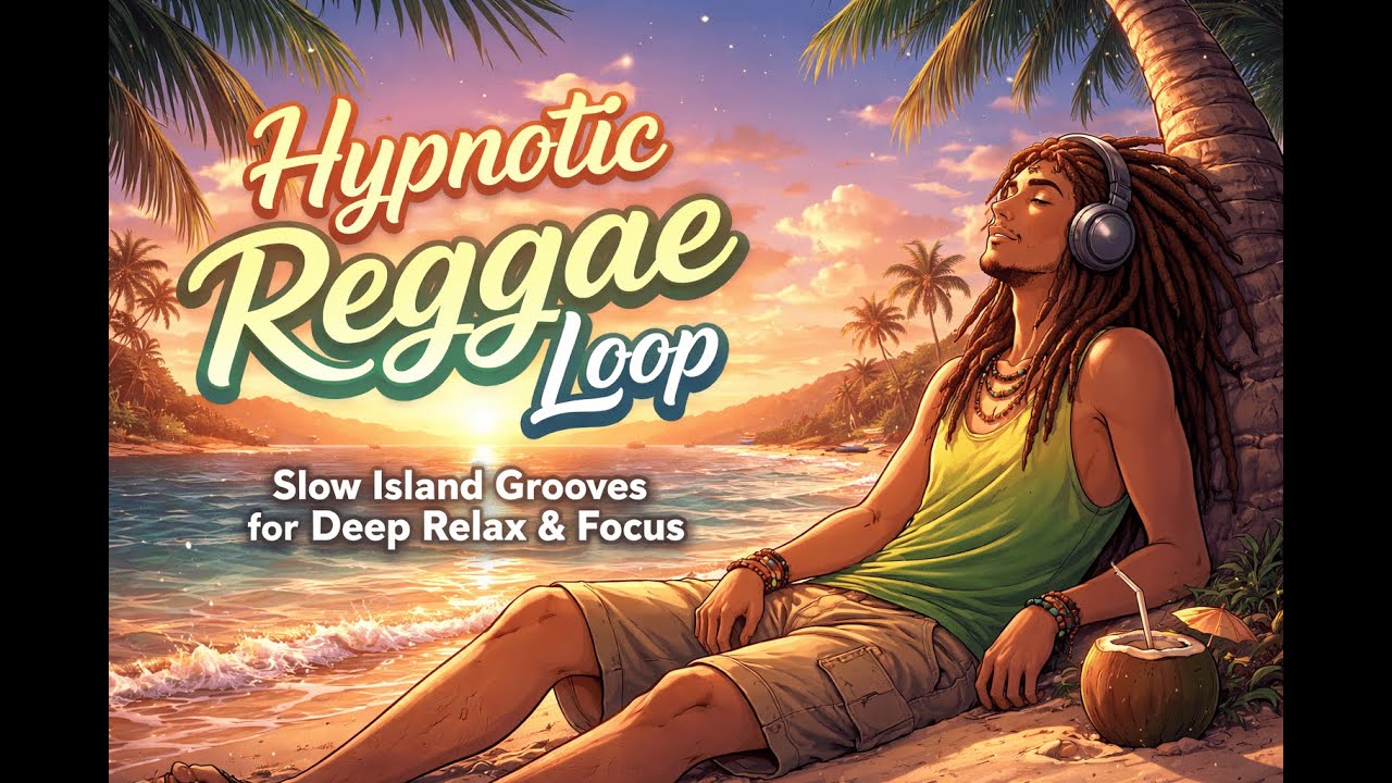 Hypnotic Reggae Loop 🌊 Slow Island Grooves for Deep Relax & Focus