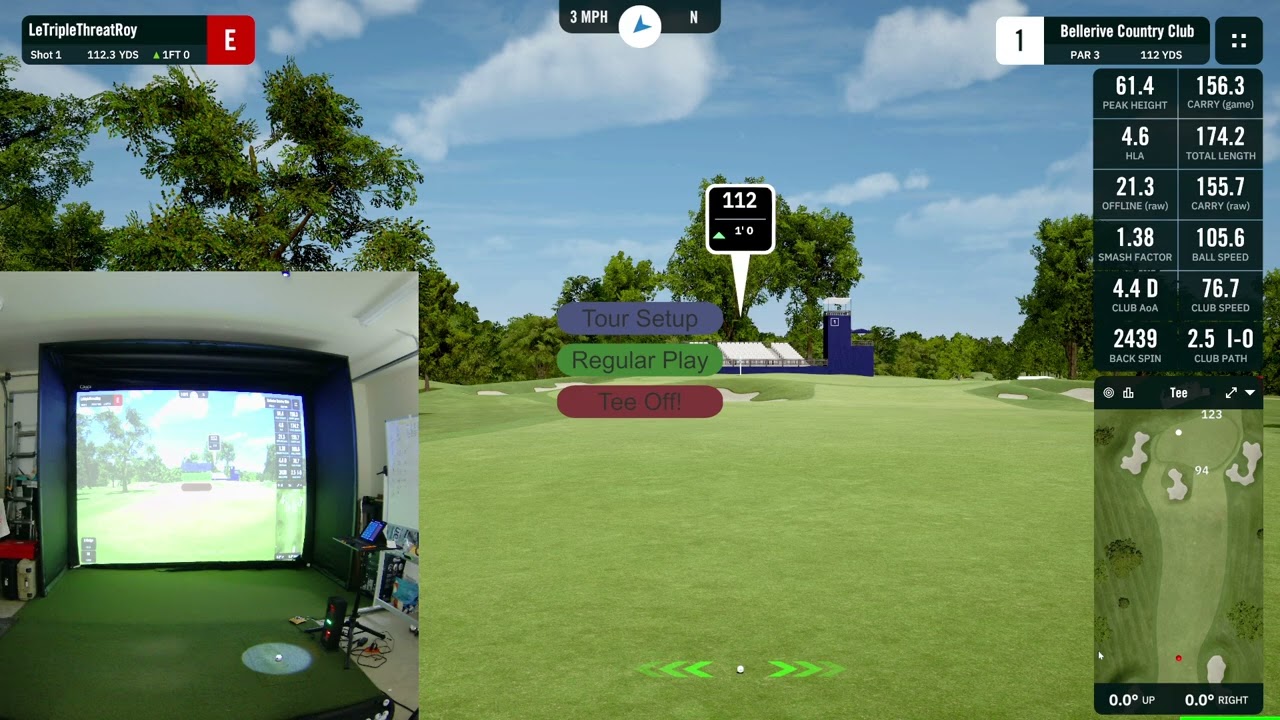 2nd round par 3 Beiierive CC only first 2 holes