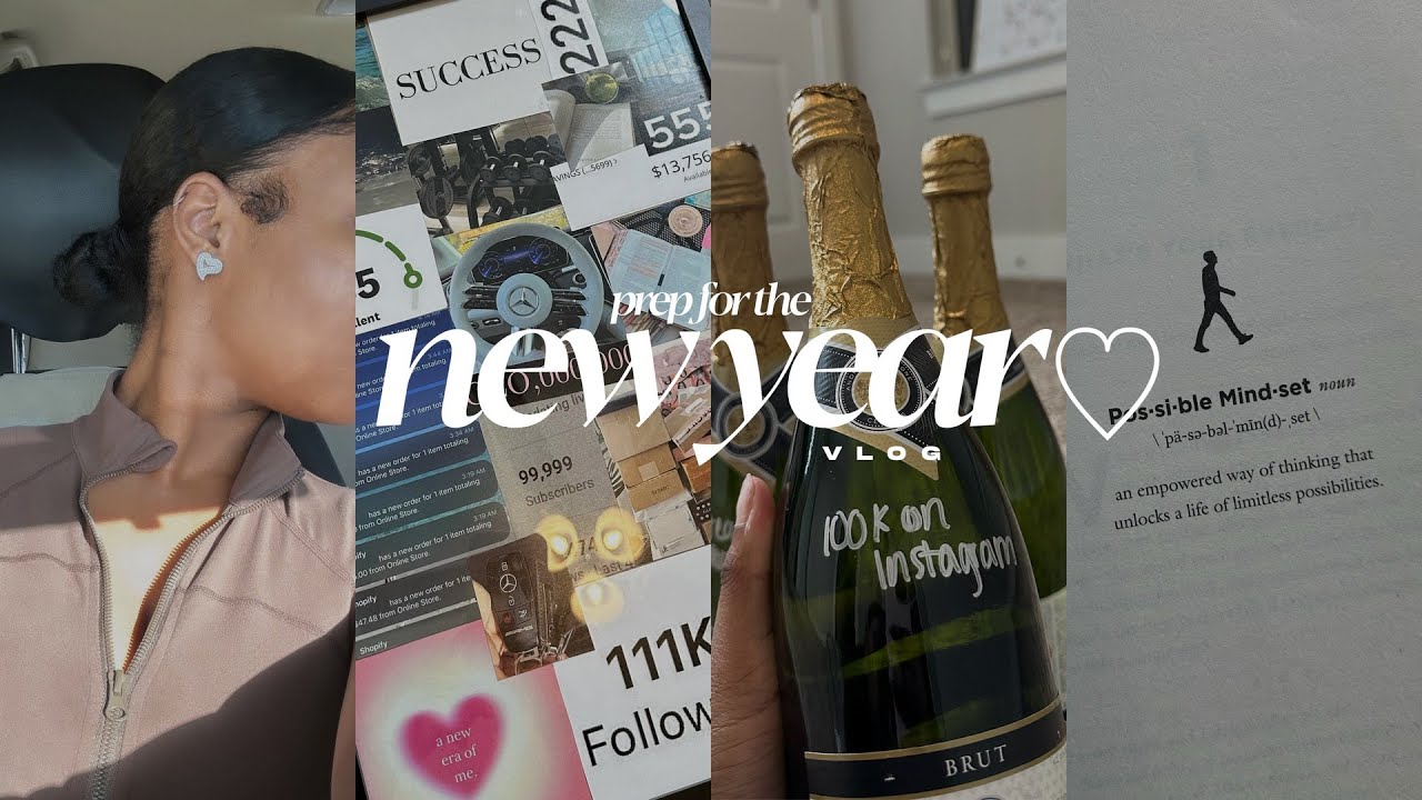 vlog: planning for 2024, vision board, wearing my natural hair, doing nails & more