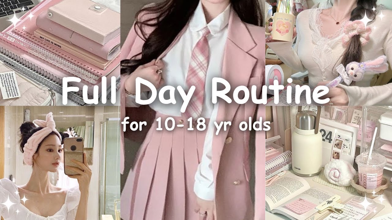 10-18 year olds &nbsp;FULL DAY school routine |100% Productive day