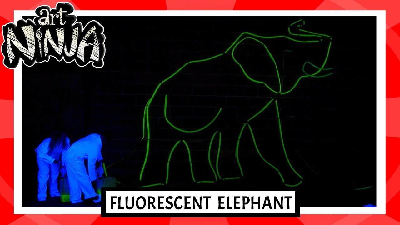 Art Ninja | Fluorescent Elephant | Art for Children