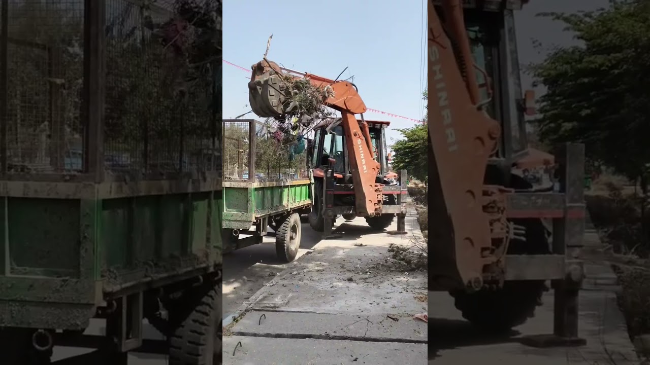 This is my new YouTube channel today working Raichur to lingsugur main road footpath cleaning 🙏🙏🙏🙏