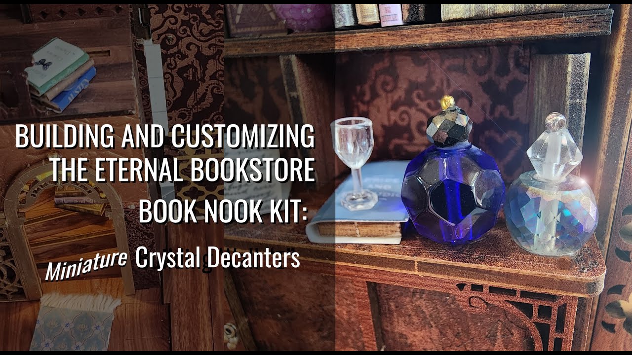 Eternal Bookstore Customization: Miniature Crystal Decanters, Jars, Bottles, etc.