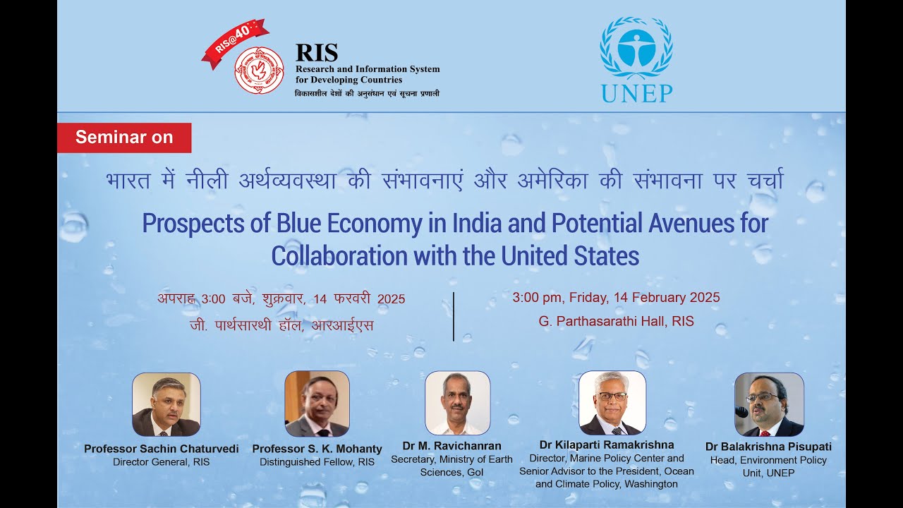 Prospects of Blue economy in India and Potential Avenues for collaboration with the United States