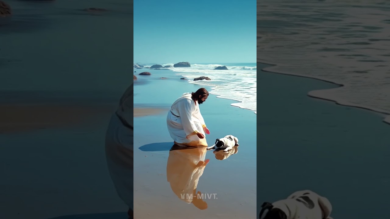 Jesus saved the poor puppy #puppy  #jesus