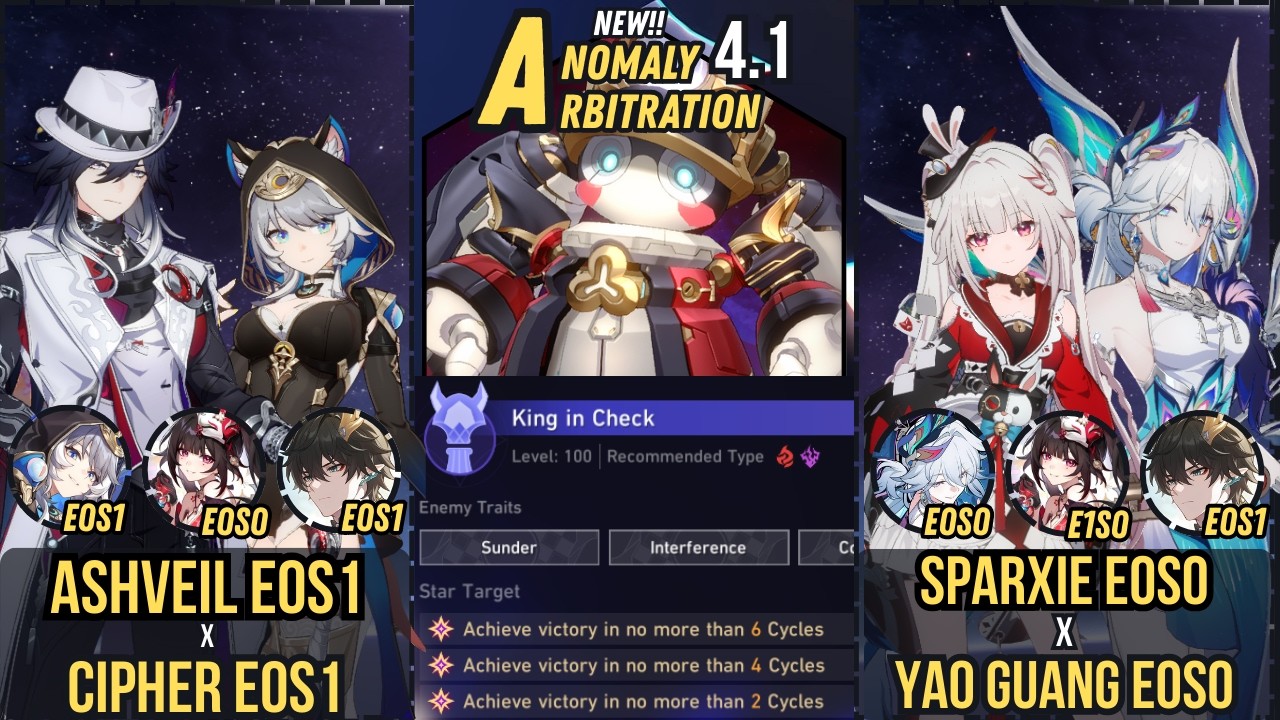 V2 | Normal Mode | Ashveil E0S1 x Cipher E0S1 - Sparxie E0S0 x Yao Guang E0S0 | New AA 4.1