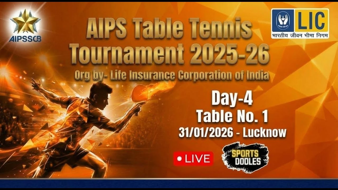 LIVE | AIPS Table Tennis League 2025&ndash;26 | LIVE Matches | Top PSU Teams Battle | Sports Oodles