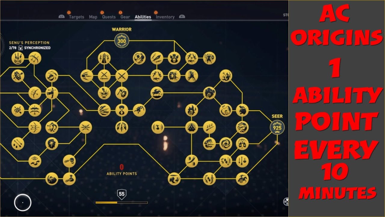 Assassin's Creed Origins farming ability points