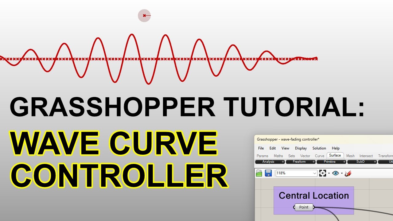 Rhino Grasshopper Tutorial: Wave Curve Controller
