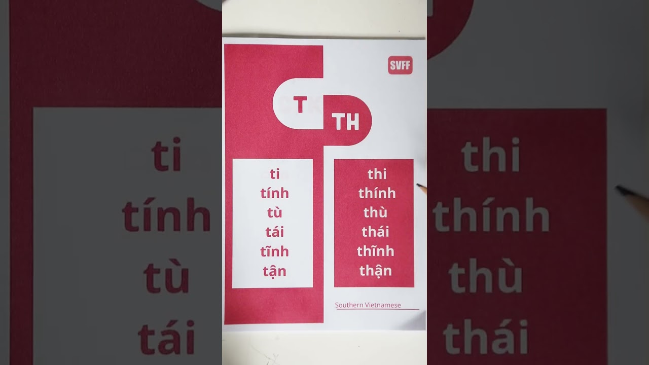 Minimal pair "T & TH" 