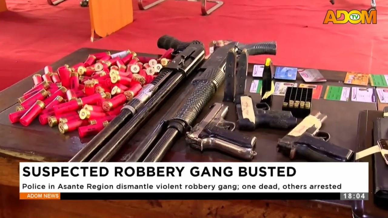 Police in Asante Region dismantle violent robbery gang one dead, others arrested - Evening News.