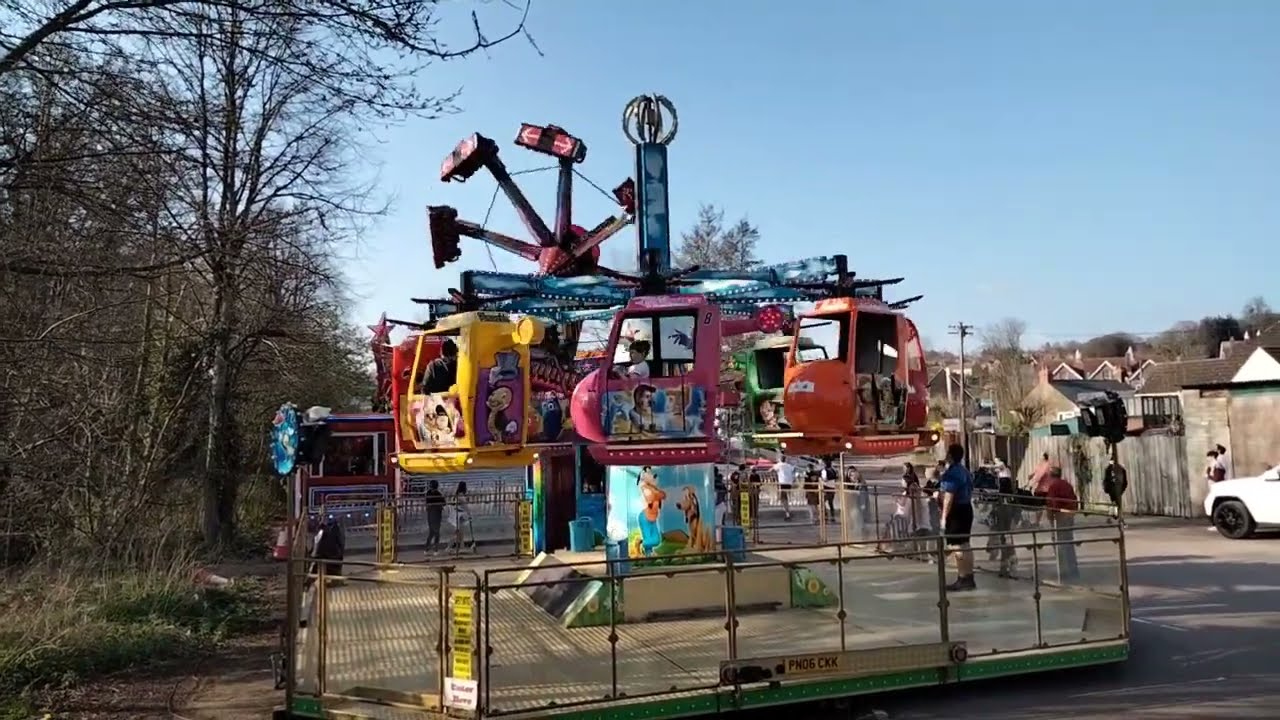 Leigh Danter helicopter ride Lydney Glos 2022