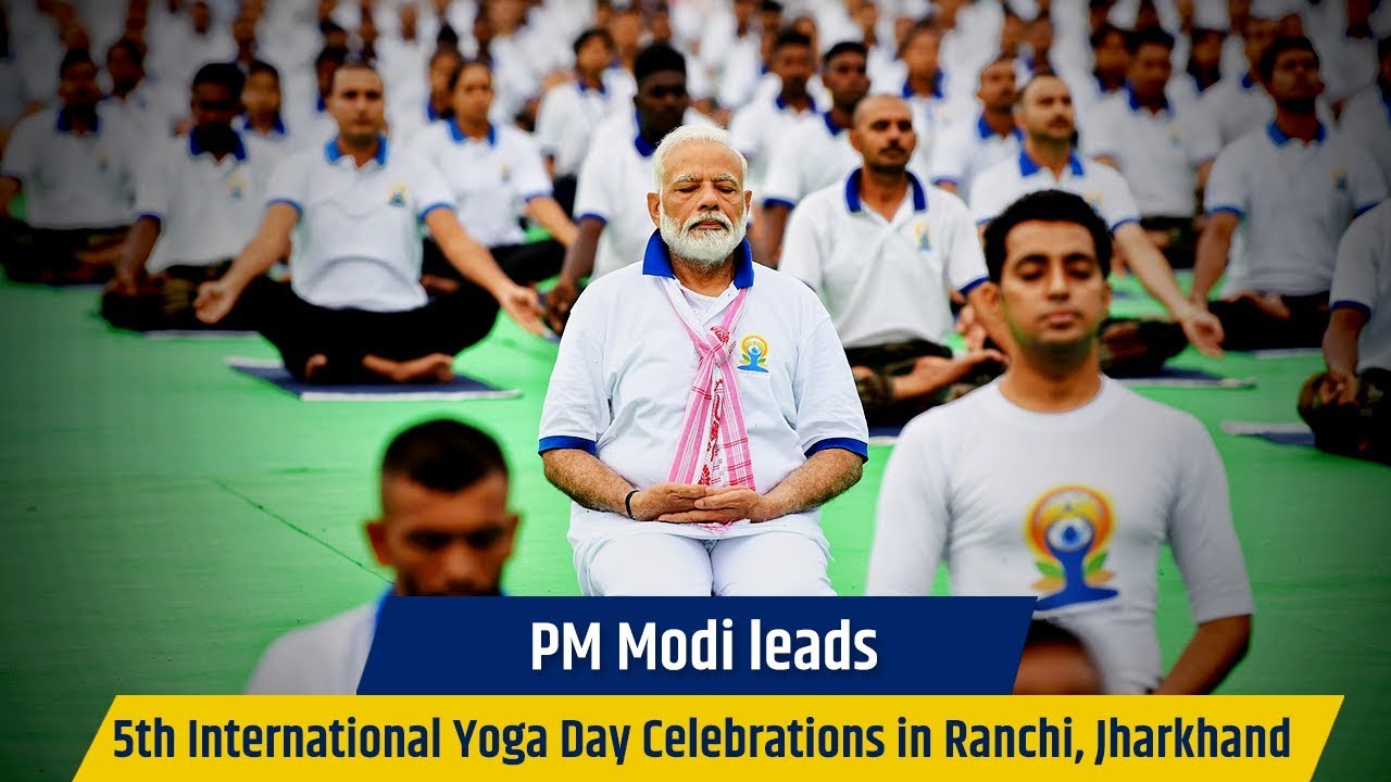 PM Modi leads 5th International Yoga Day Celebrations in Ranchi, Jharkhand