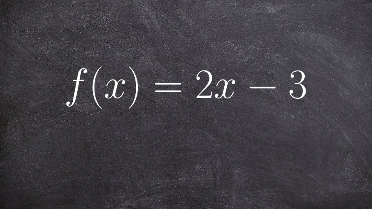 How to determine the domain of a linear function